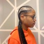 Add Small Braids In Between Straight backs