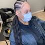 Jumbo Knotless Braids Mid Back