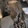 Take out Microlinks Extensions and wash natural hair