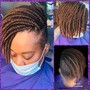 Smedium Bohemian knotless bob