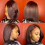 Quick weave with leave out