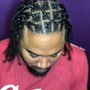 Half head of Locs Retwist