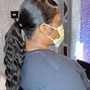 Frontal Ponytail (silk press included)