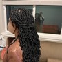 Goddess braids. Back length