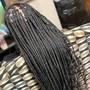 Small Knotless Goddess Braids