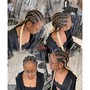 Medium Mid Back Bohemian Goddess Knotless Braids