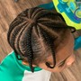 Kid's Cornrow Braids Under 4yrs old