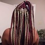 Small waist length Goddess Boho Box Braids