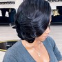 Extended ponytail Updo