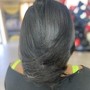 Updo on wig or sewin add on