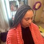 Braids on  natural hair