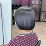 Bang trim, cut