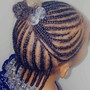 Goddess Braids S/M\L w Human Hair