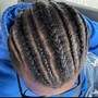 French Braids with natural hair