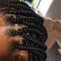 Box braids, Medium knotless and Micros