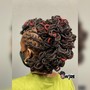 Full Service w/ CURLS (perm rods or pipecleaner install)