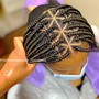 Cornrows + braid removal