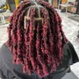 Butterfly locs (mid back length)