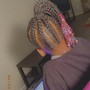 lemonades braids/ feedin ponytail