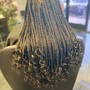 Smedium boho knotless braids(shoulder length)