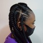 Kid's Knotless  Med Braids