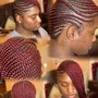 Large/Triangle Box Braids