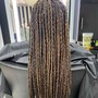 Large Box Braids - Waist Length