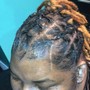 Shampoo and Retwist (Ear to Shoulder Length)