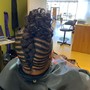 Roller Set on natural hair