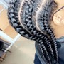 Wig braid down cornrows