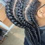 Wig braid down cornrows