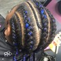 Straight back braids