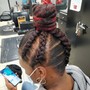 Large feed in Braids (strait back)