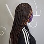 Single braids - no hair added (top only/shaved sides)