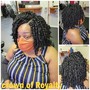 Natural hair blow out