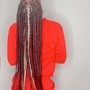 Half up half down Braids