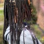 Bohemian Human hair knotless braids medium