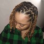 Shampoo retwist and double strand rope Twists