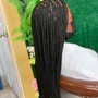 Straight back braids with extensions