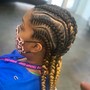 Kid's braids with extensions