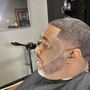 Mans Cut w beard  air brush ! &amp;.Black mask  (black head )remover!! ( Peel off)