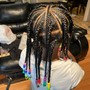 color individual hair braids tucking natural hair