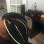 Boho tribal braids w human hair(human hair not included with price