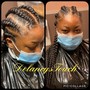 Feed ins Braids “2” (No ponytail) refer to ponytail section