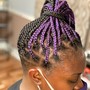 Medium Knotless Braids Incl Hair ($25 Nonrefundable deposit due at booking $Delancystouch )