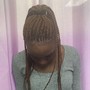 Extended  braid ponytail