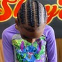 Kid braids no weave