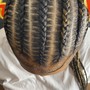 Medium knotless braids