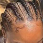 Small feed in braids