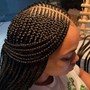 Small feed in braids